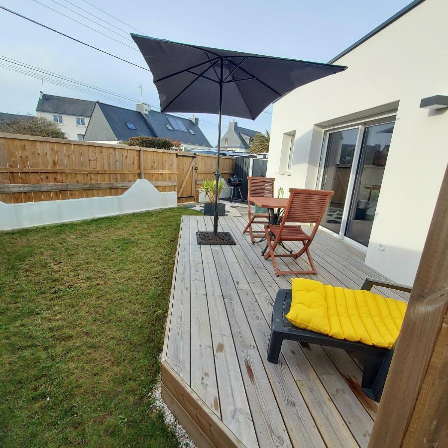 Studio Avec Terrasse Et Jardin A 100 M De La Plage Ploemeur Exterior foto